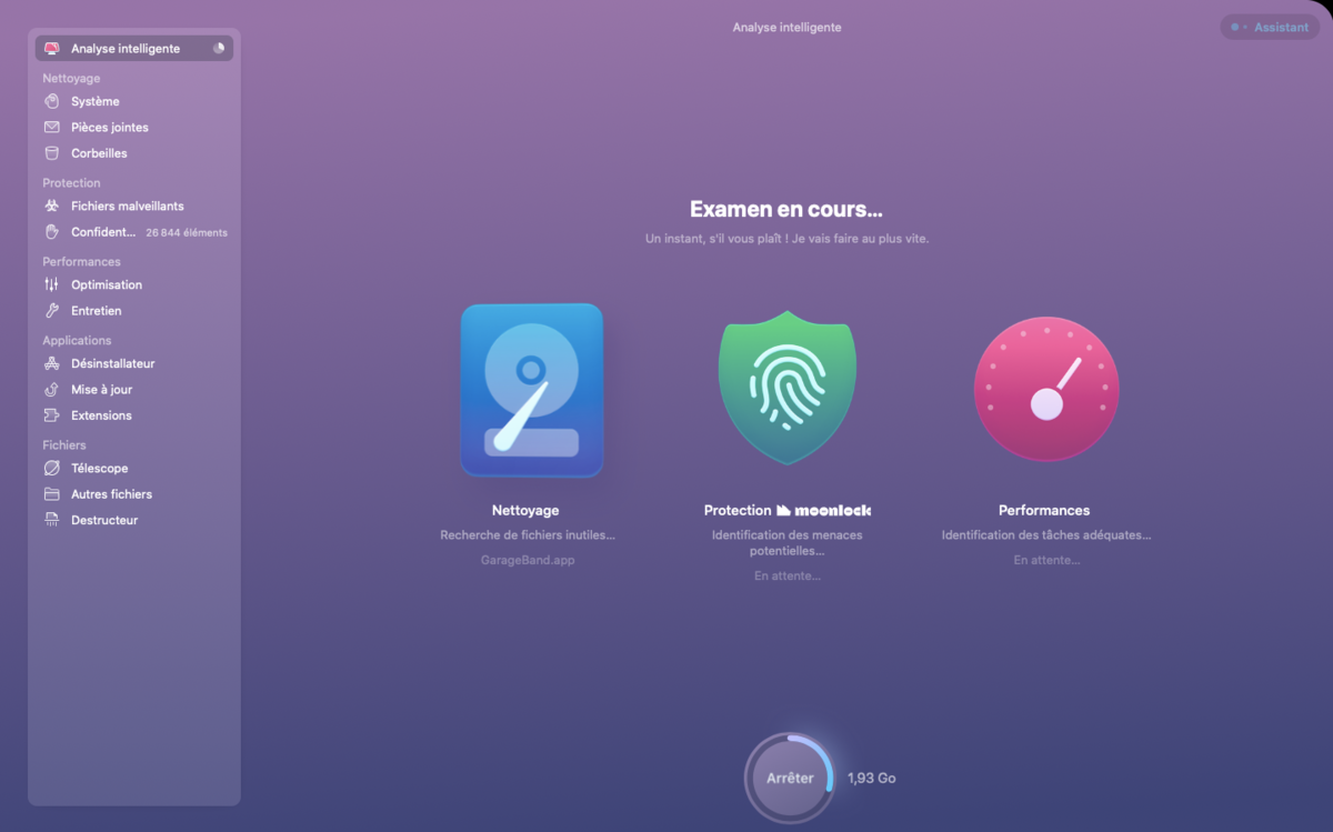 L'analyse intelligente de CleanMyMac offre tout ce dont vous avez besoin pour garder votre Mac en bonne santé