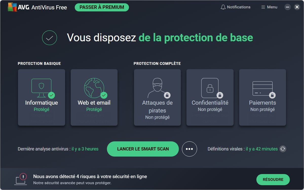 AVG Free Antivirus - Smart Scan