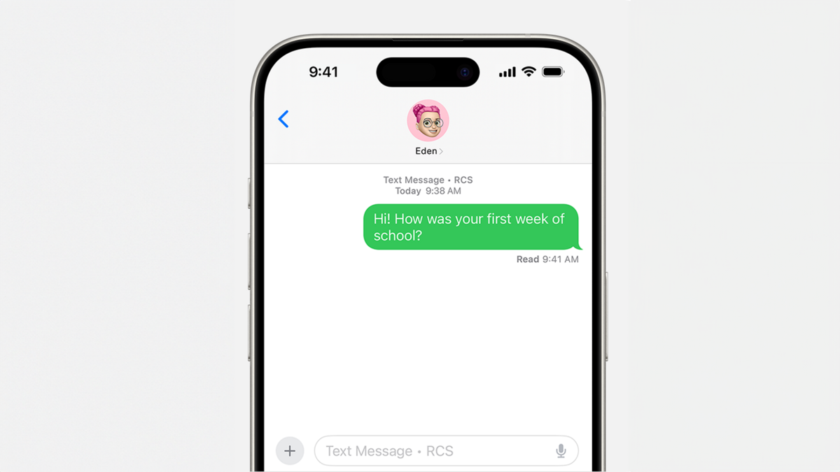 iPhone activer message texte RCS iMessage Android