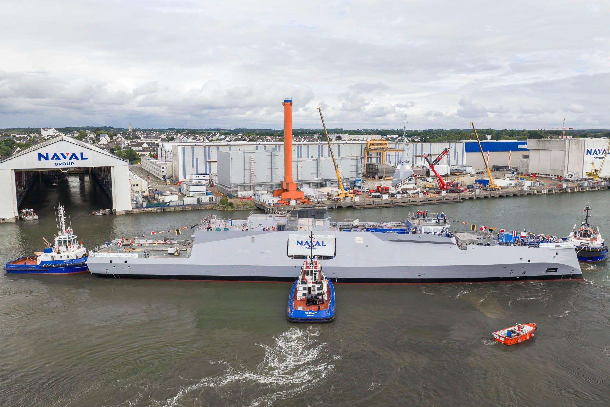 L’Amiral Louzeau, deuxième frégate de défense et d’intervention (FDI). © Naval Group