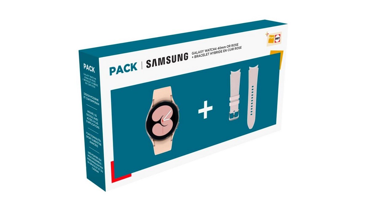 Un bracelet supplémentaire et 50 euros de remise sur votre pack Samsung Galaxy Watch4