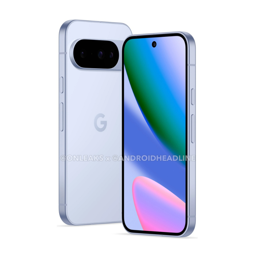 Le Pixel 10 standard aura un téléobjectif, contrairement au Pixel 9. © OnLeaks / Android Headline