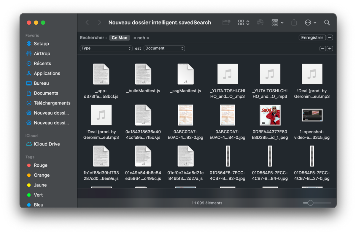 Smart folder mac