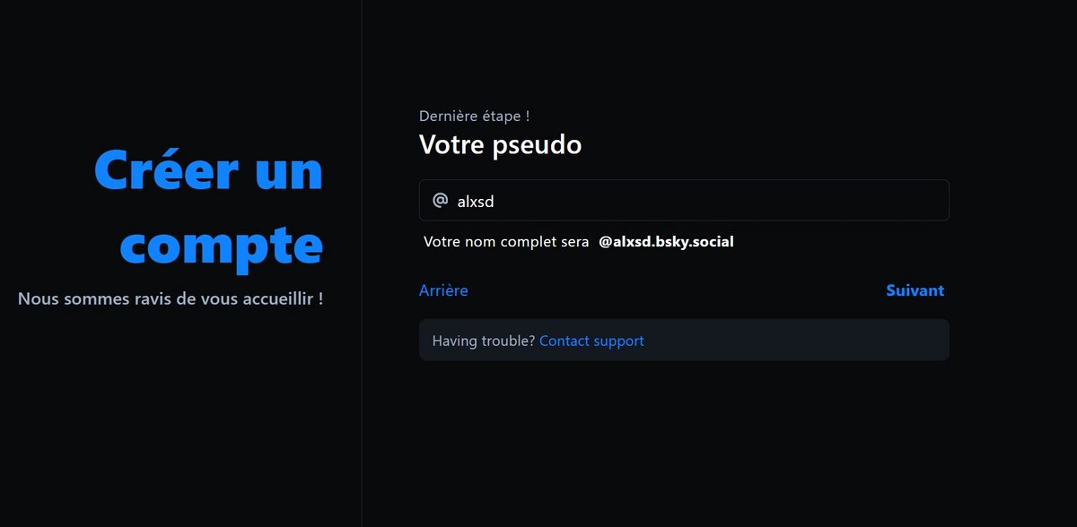 Vous pouvez ajouter le nom de domaine de votre site à votre pseudo © Bluesky / Alexandre Schmid pour Clubic