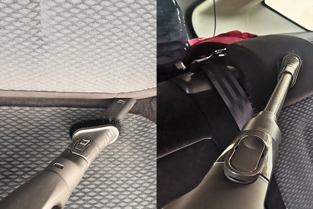Brossette et tube long suceur : les outils du pro ! © Julien Gilbert pour Clubic 