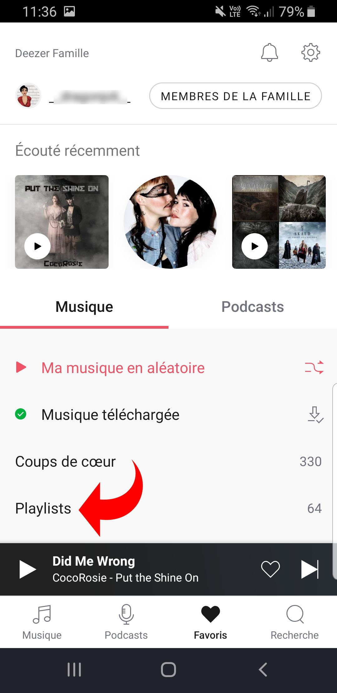 Partage Deezer