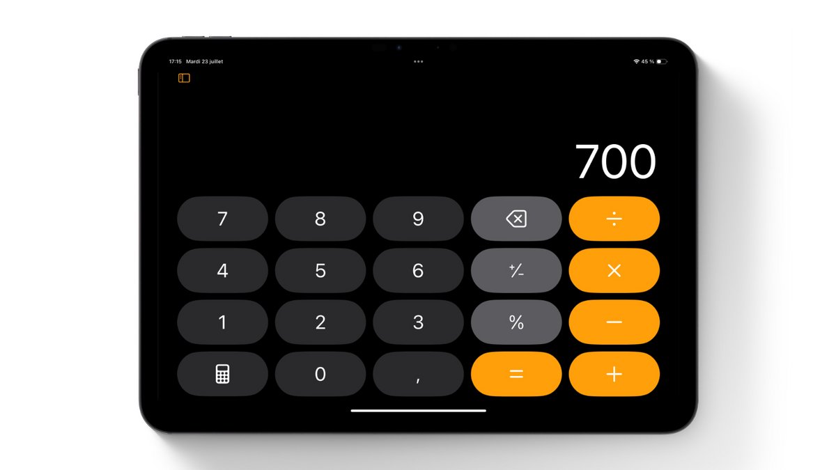 Une calculette de base pour les opérations simples © Clubic.com