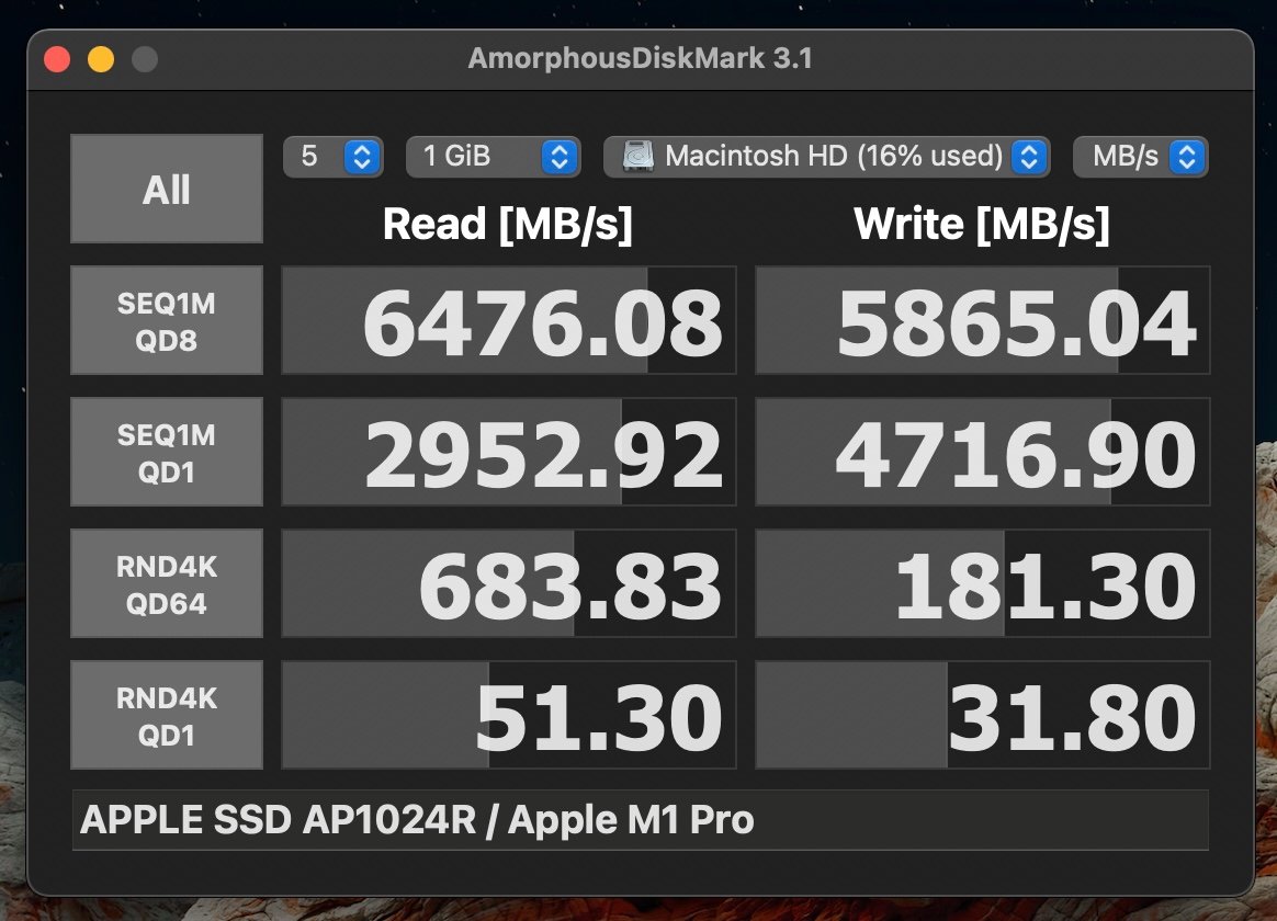 ssd macbook 14 2021