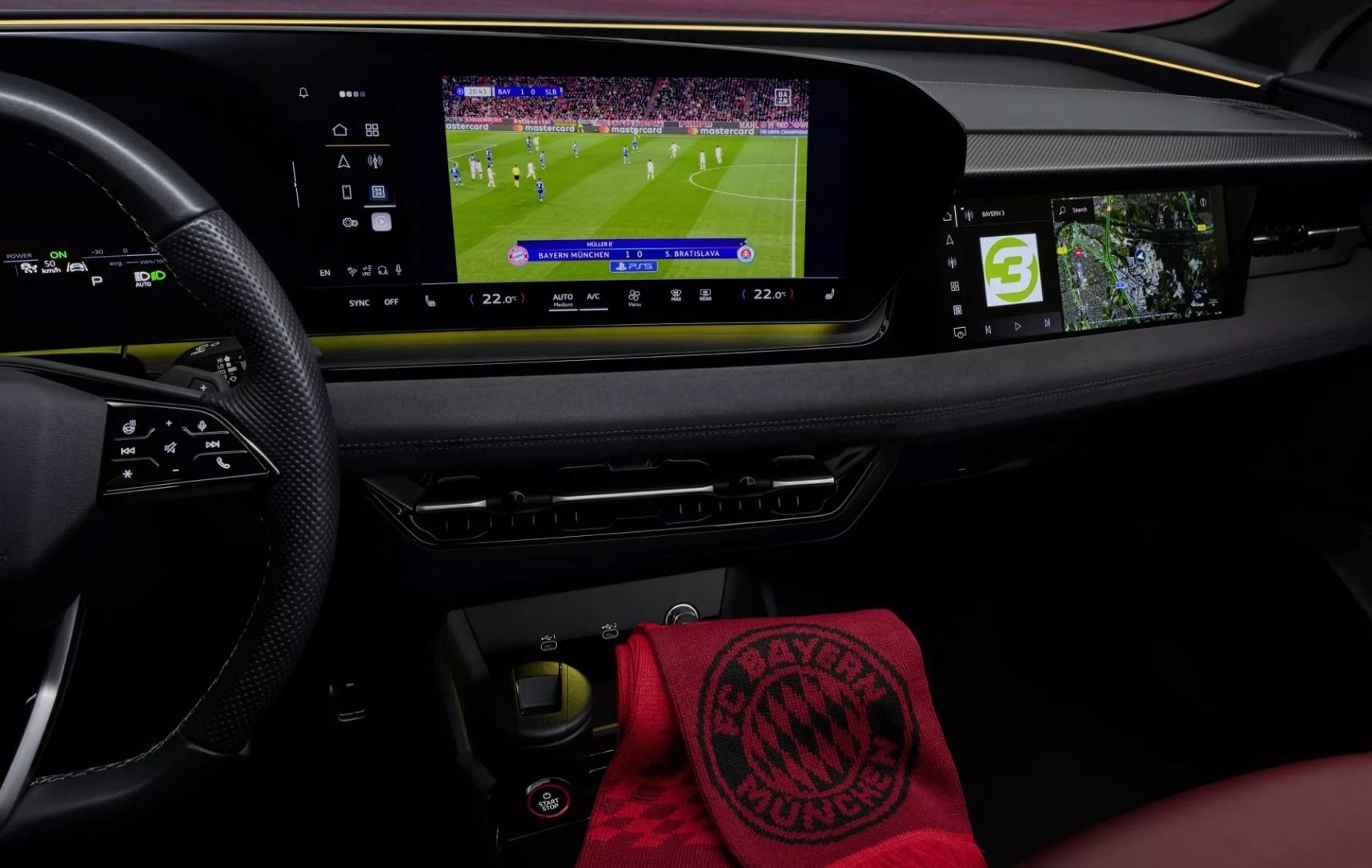 DAZN débarque dans les Audi ! © Audi