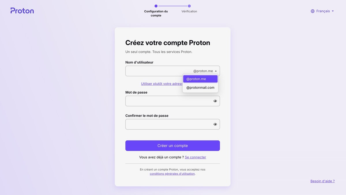 La possession d'un compte Proton indispensable pour utiliser Proton Wallet © Proton