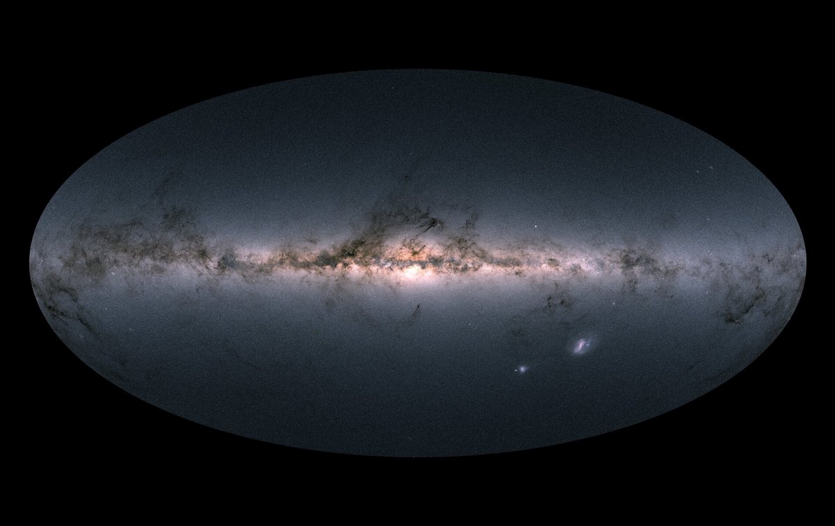 L'univers visible, observé par Gaia. Crédits ESA/Gaia/DPAC, CC BY-SA 3.0 IGO