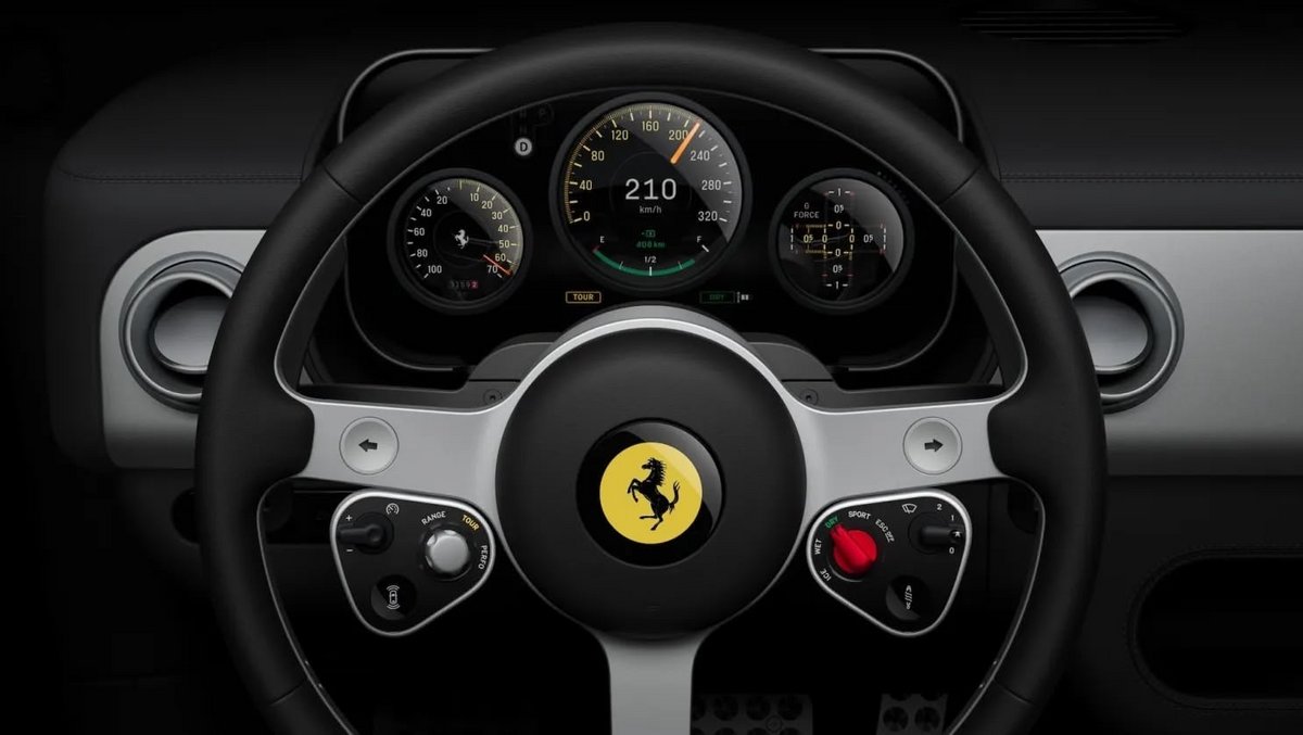 Il suffit d'observer l'intérieur de la Ferrari Luce pour comprendre où Ive veut en venir. © Ferrari