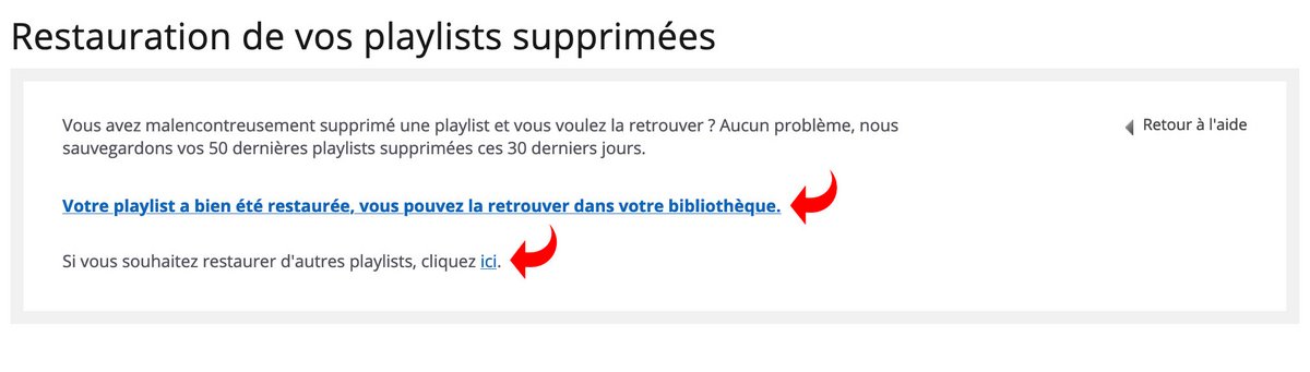restauration playlist Deezer