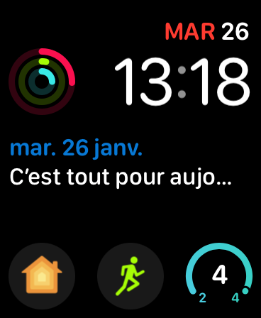 Sélec Apple Watch Outlook