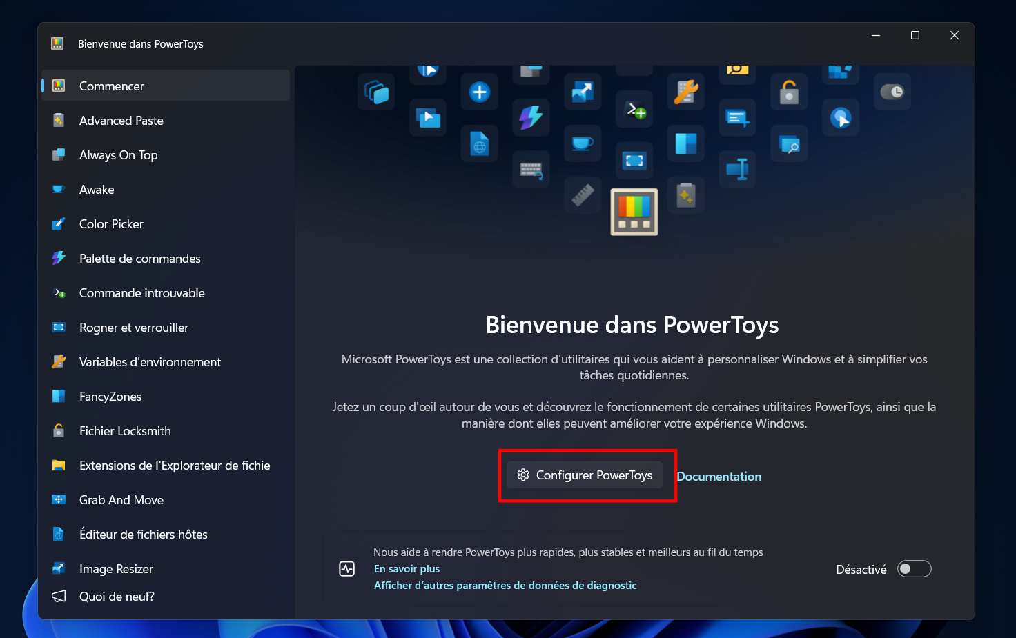 Avant toute chose, il va falloir configurer PowerToys Run. © Clubic