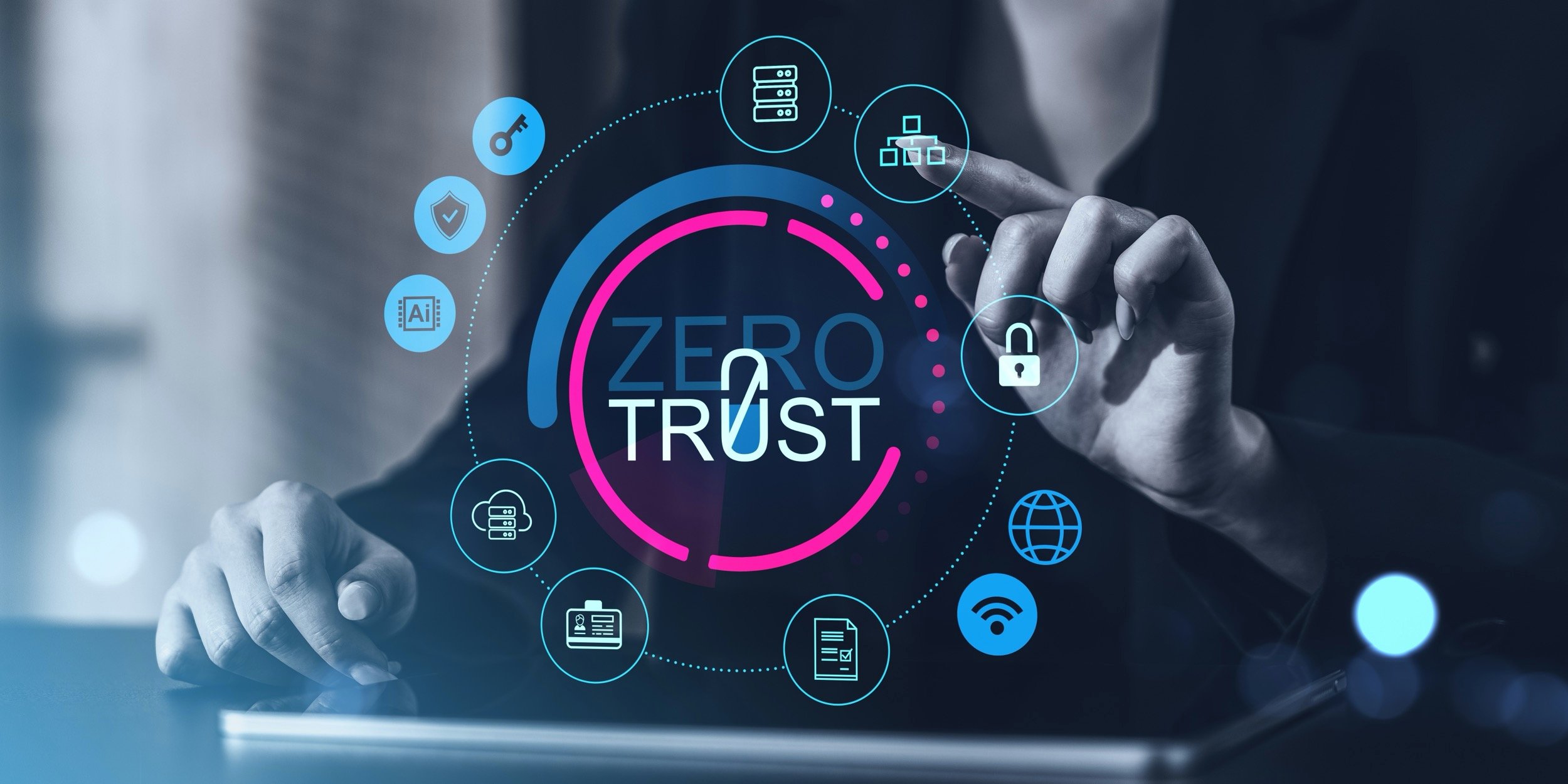 Dans sa version canonique, le modèle Zero Trust évalue l’identité, l’état de l’appareil et l’autorisation au plus près de chaque ressource, avec une vérification continue. © ImageFlow / Shutterstock