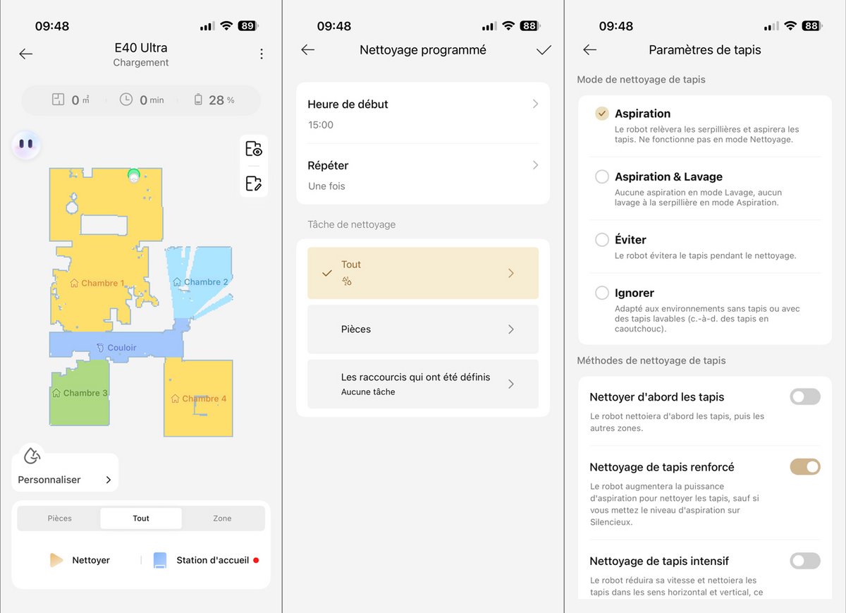 Les fonctions de l'appli MovaHome sont simplement accessibles. ©Charles Gouin-Peyrot pour Clubic