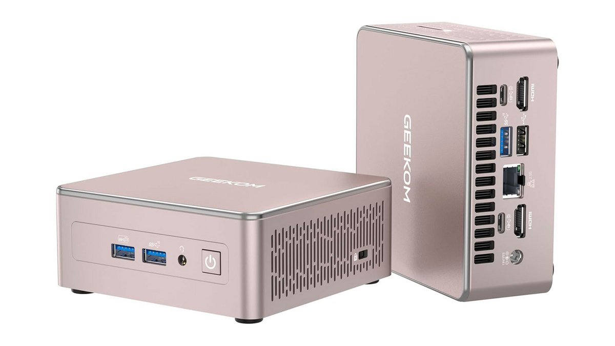 Discret, bien ventilé et ultra-connecté, ce mini PC s’intègre partout sans faire de bruit, mais avec tous les bons ports. ©Geekom