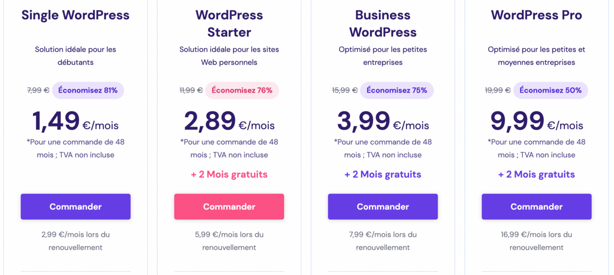 @Hostinger : les offres d'hébergements WordPress