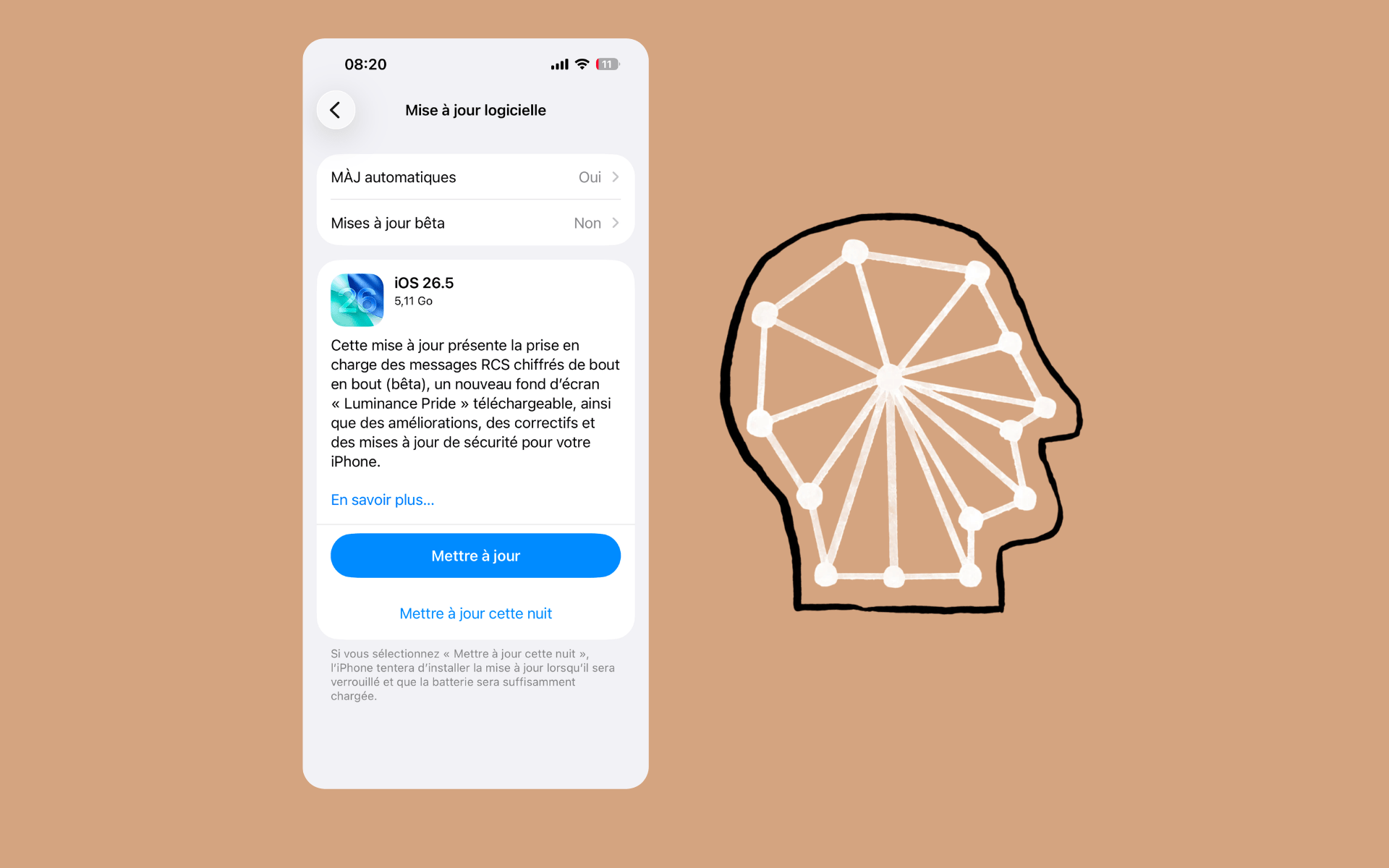 Claude/iOS26.5 © Naïm Bada pour Clubic