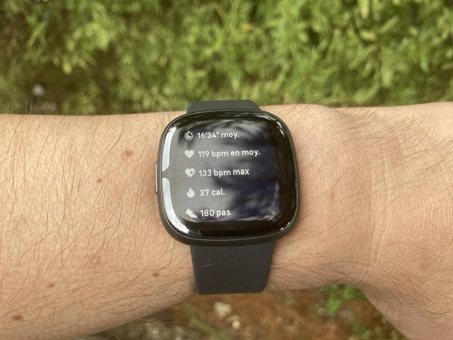 Fitbit Sense 2 - Données activité © Johan Gautreau