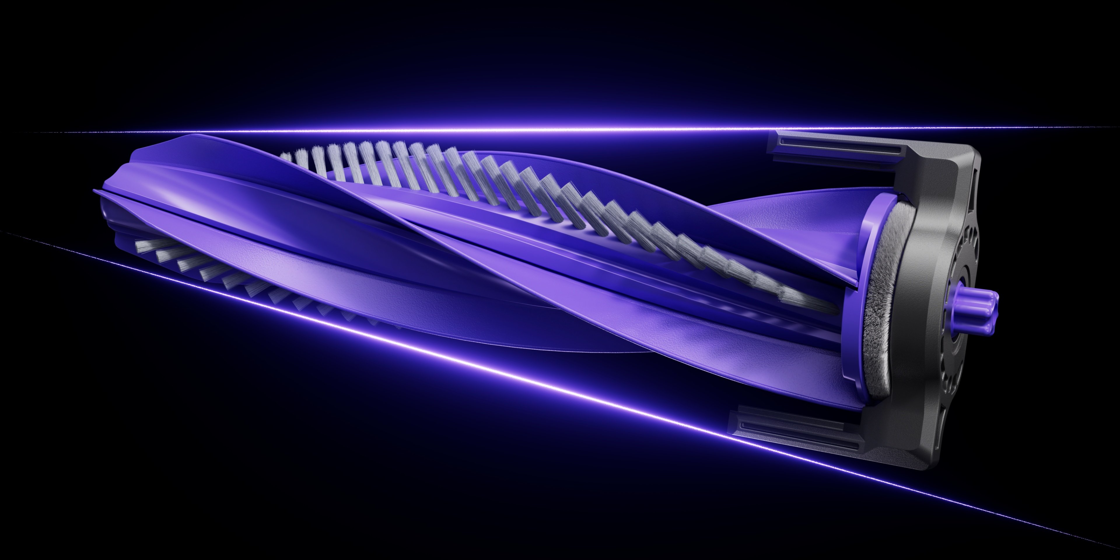 La brosse DualFlow de l'aspirateur robot laveur Freo Z10. ©Narwal