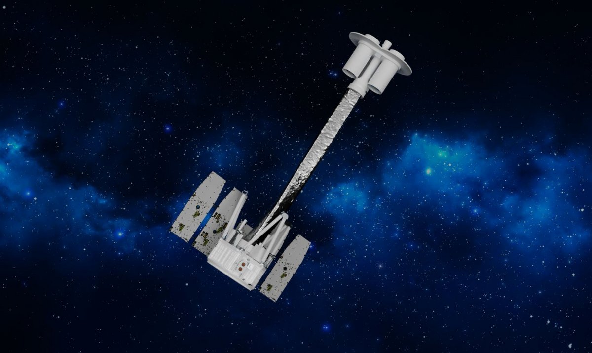 IXPE dans sa configuration "tout déployé". © NASA