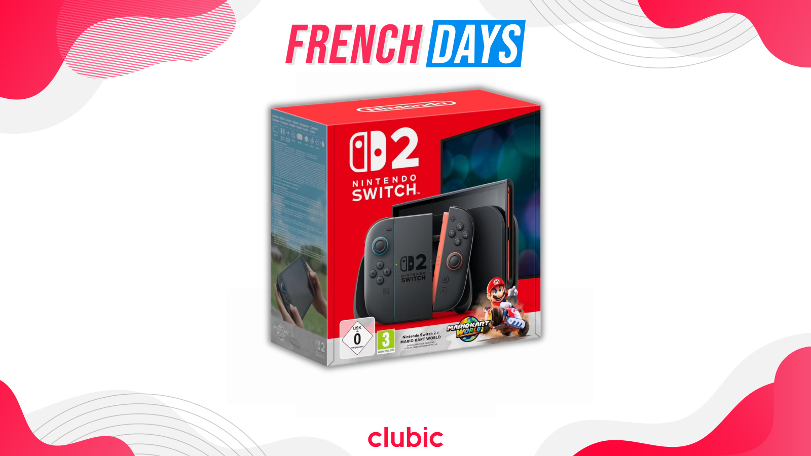 La nouvelle Nintendo Switch 2 en pack avec Mario Kart World baisse déjà de prix pour les French Days © clubic