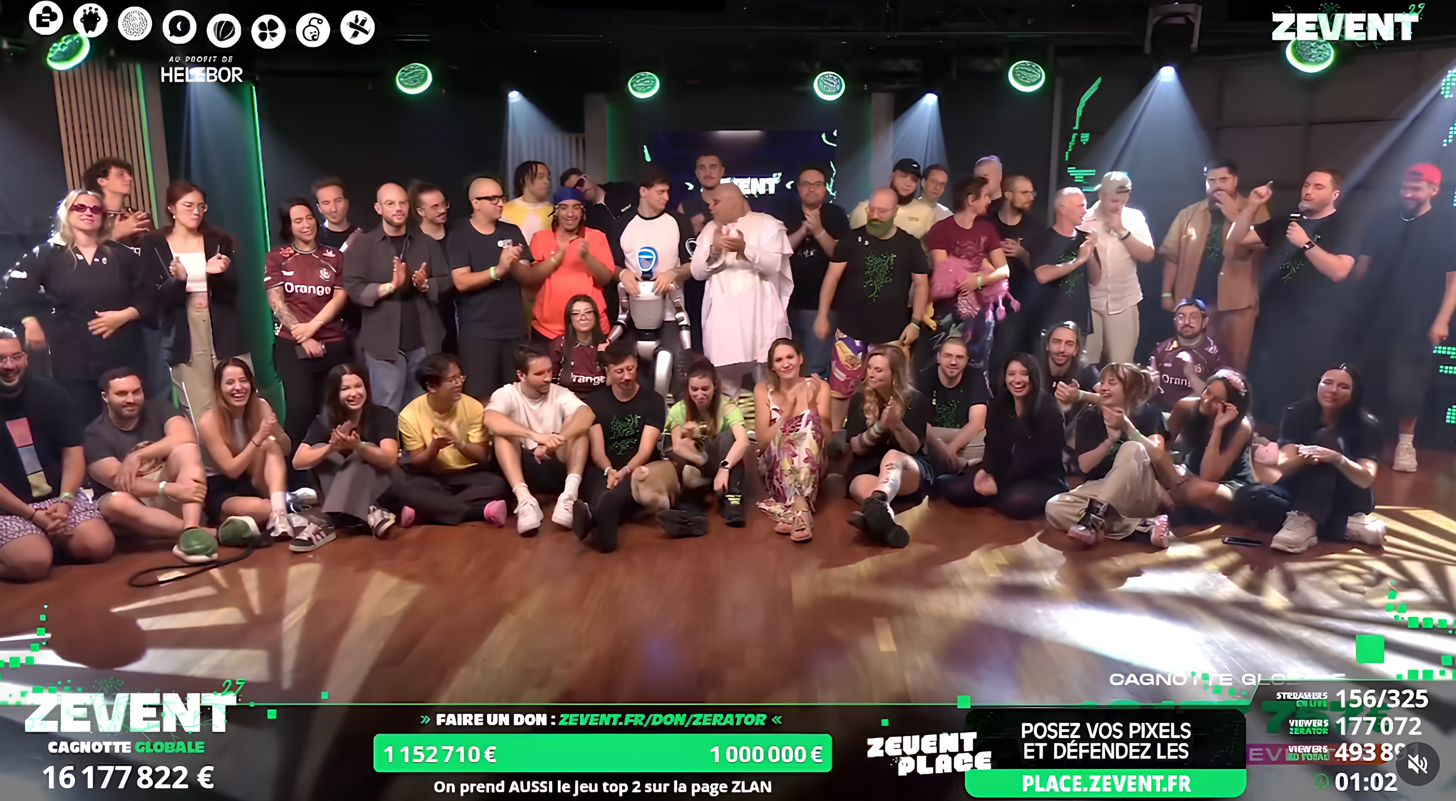 Clap de fin pour les streamers sur place © ZEvent