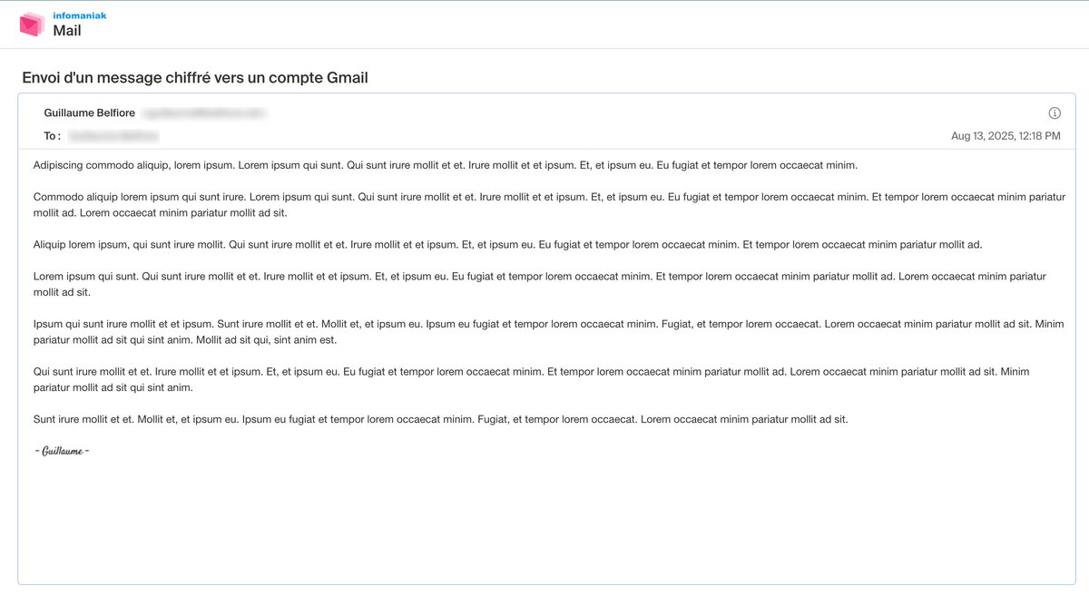 Infomaniak Mail
