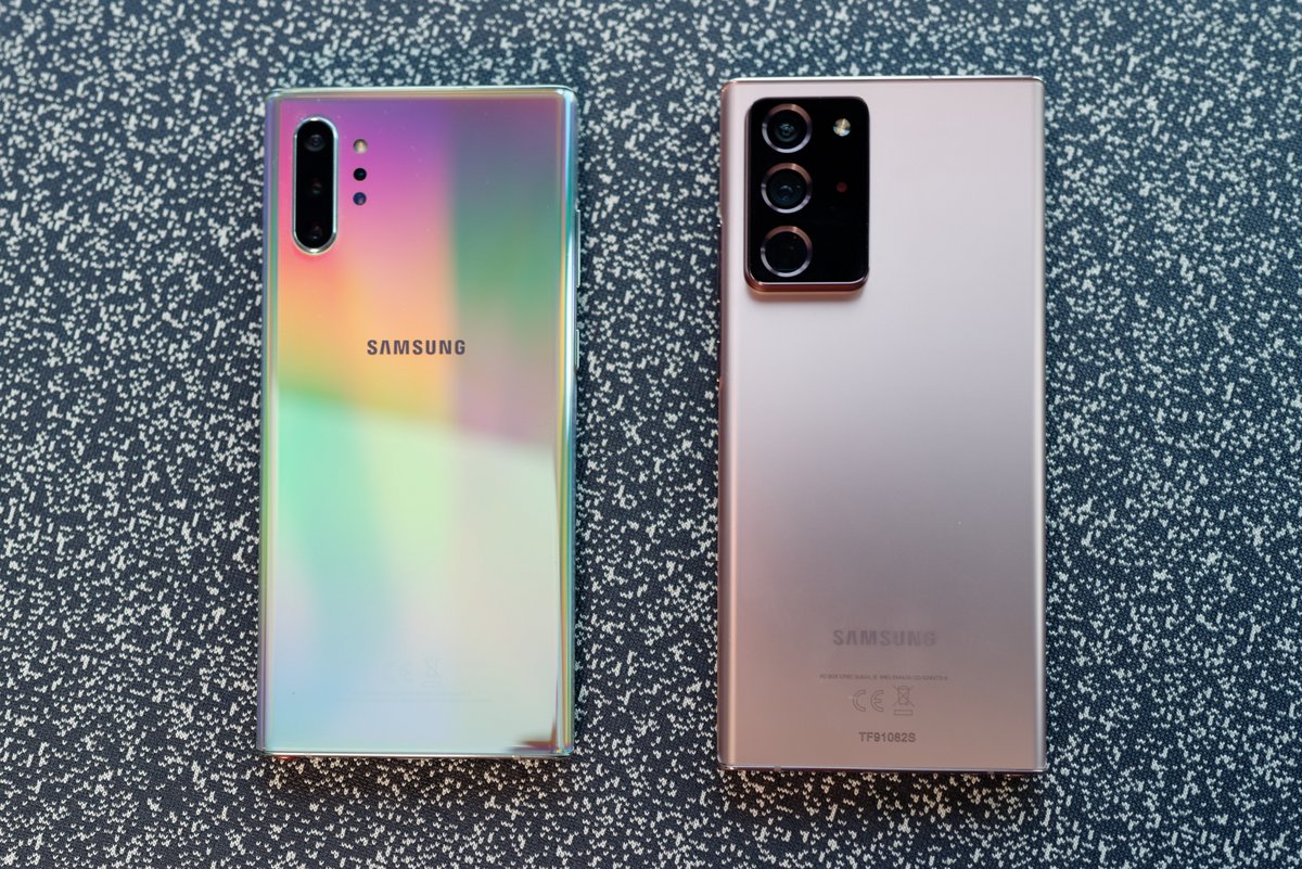 Note 10+ vs Note 20 Ultra (à droite)