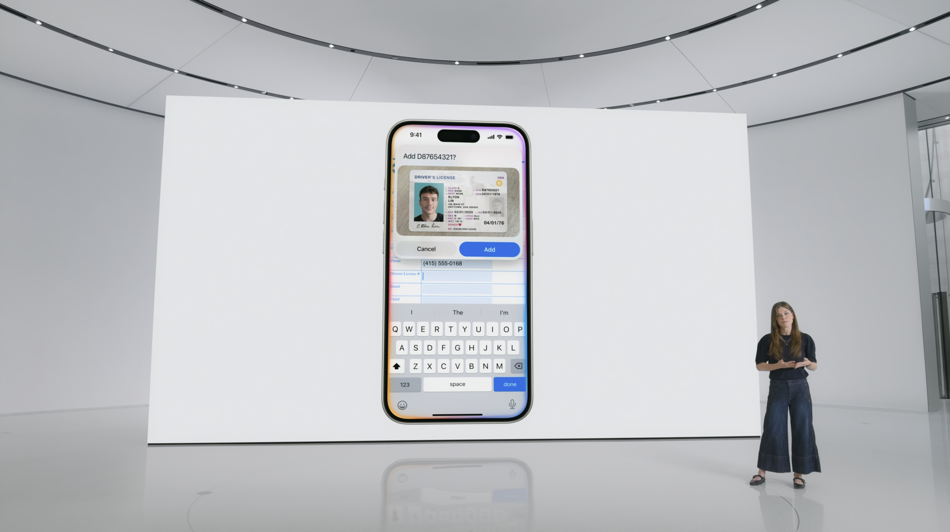 Apple Intelligence présentée à la WWD. © Apple