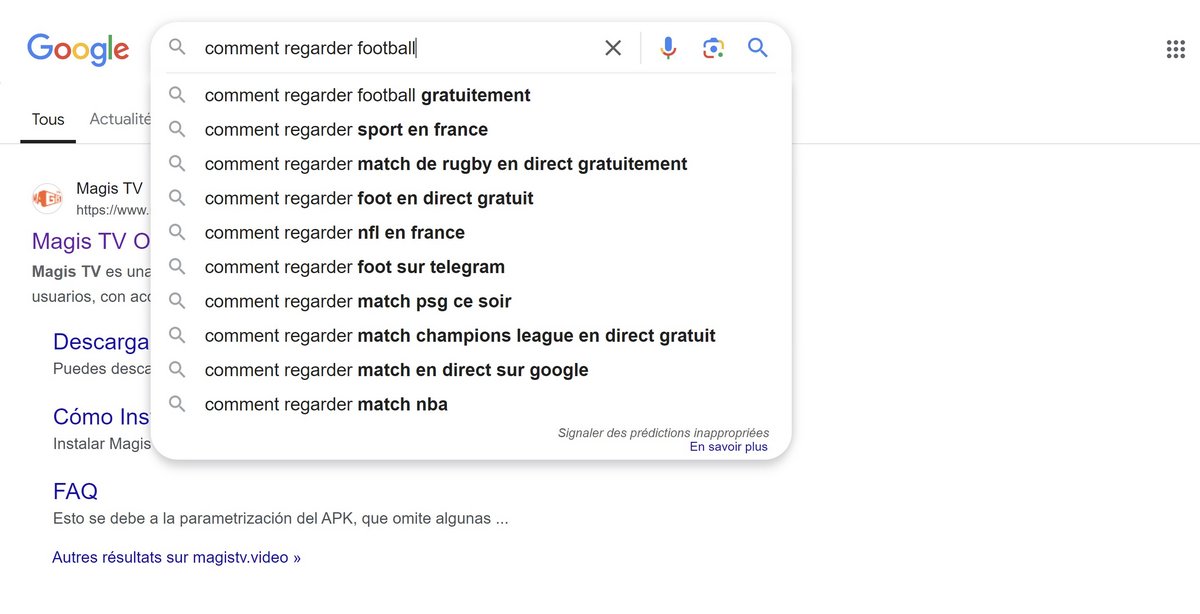 Est-il si facile de trouver comment regarder du football gratuitement sur Google ? © Matthieu Legouge pour Clubic 