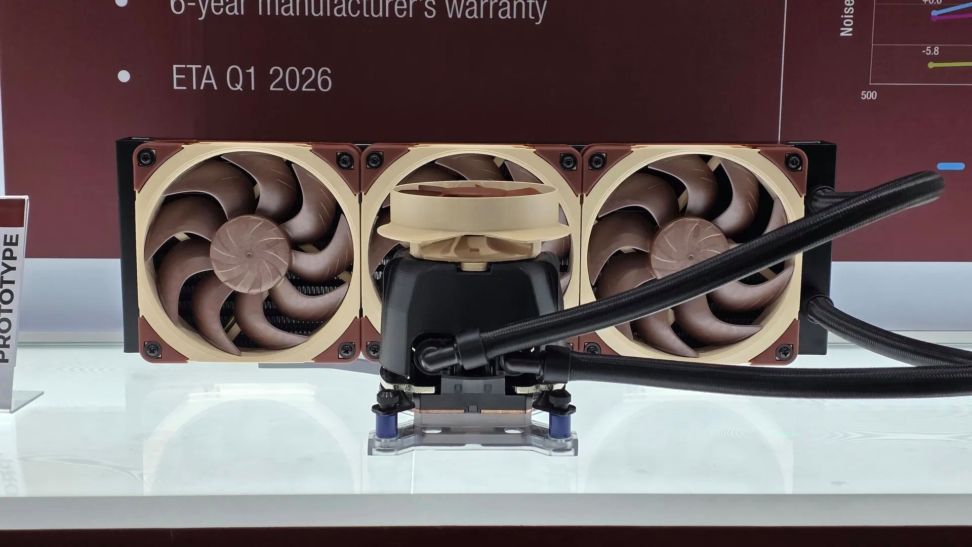 Présentation du premier AiO watercooling de Noctua. ©Matthew Safford/Future