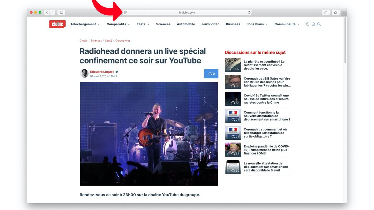 tuto safari mode lecture