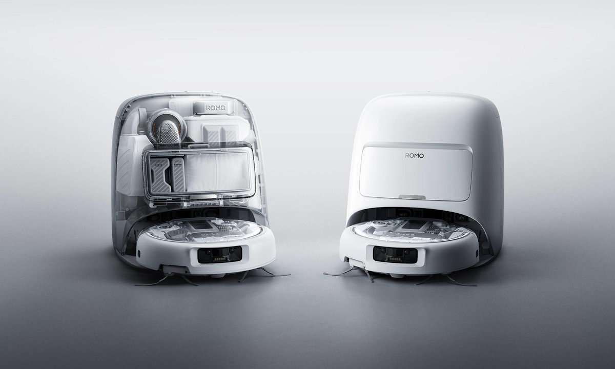 Les aspirateurs Romo A et Romo P. © DJI