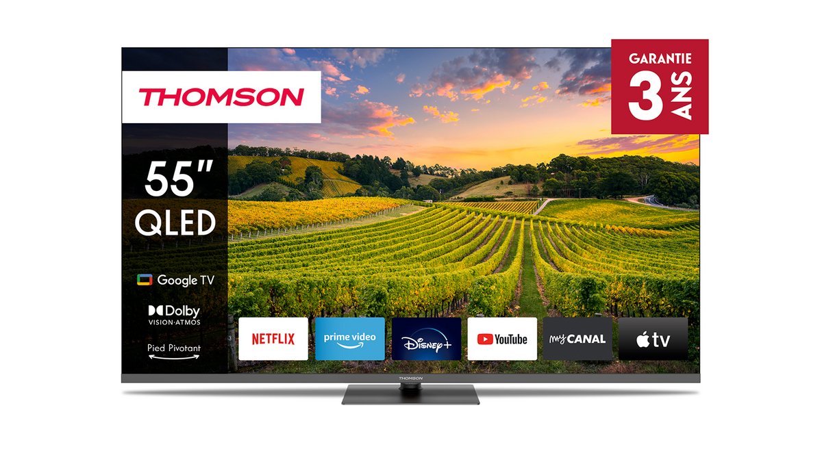 La TV Thomson 55QG5C14 possède un Chromecast intégré @Thomson