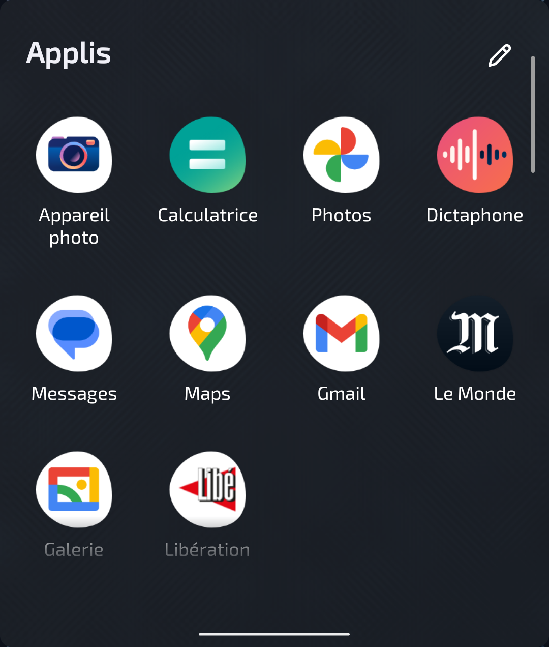 On peut choisir les apps qui apparaitront sur l'écran externe © Marc Mitrani pour Clubic