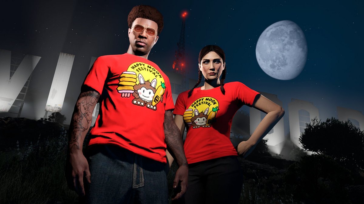 L'une des images publiées par Rockstar à l'occasion de la fête de la Lune © Rockstar Games