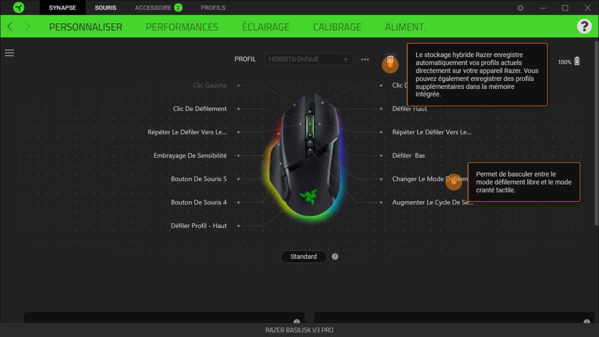 Razer Basilisk V3 Pro - Synapse