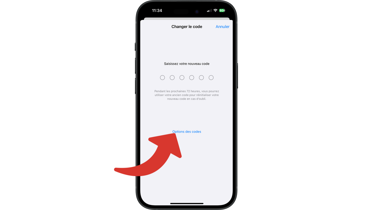 Accéder aux options des codes © Clubic