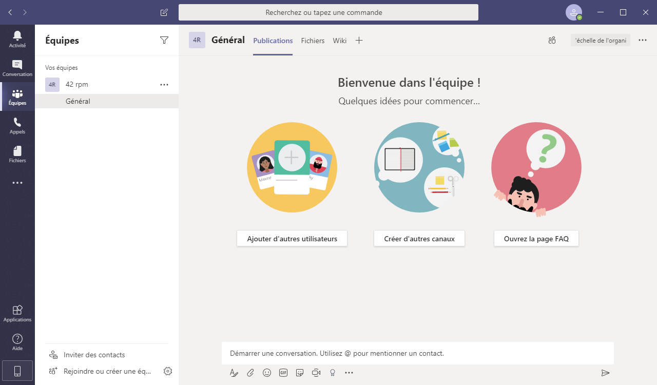 Microsoft Teams prise en main