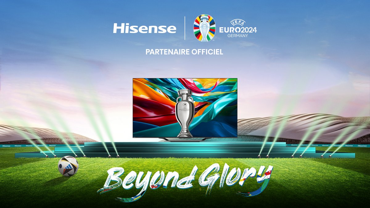 Hisense est partenaire de l'Euro 2024 qui se déroulera en Allemagne à partir de la mi-juin. © Hisense