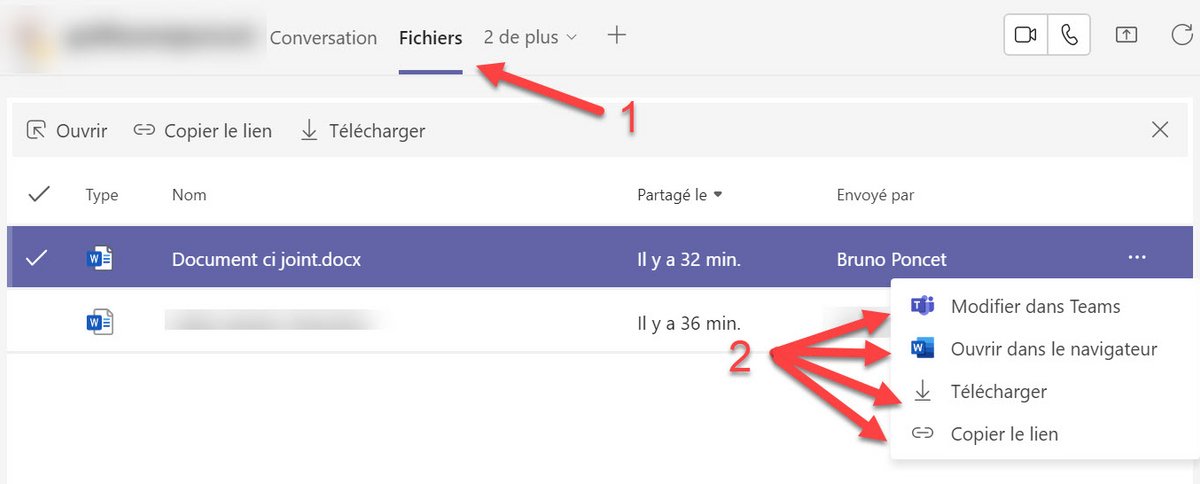 Microsoft Teams Télécharger fichiers