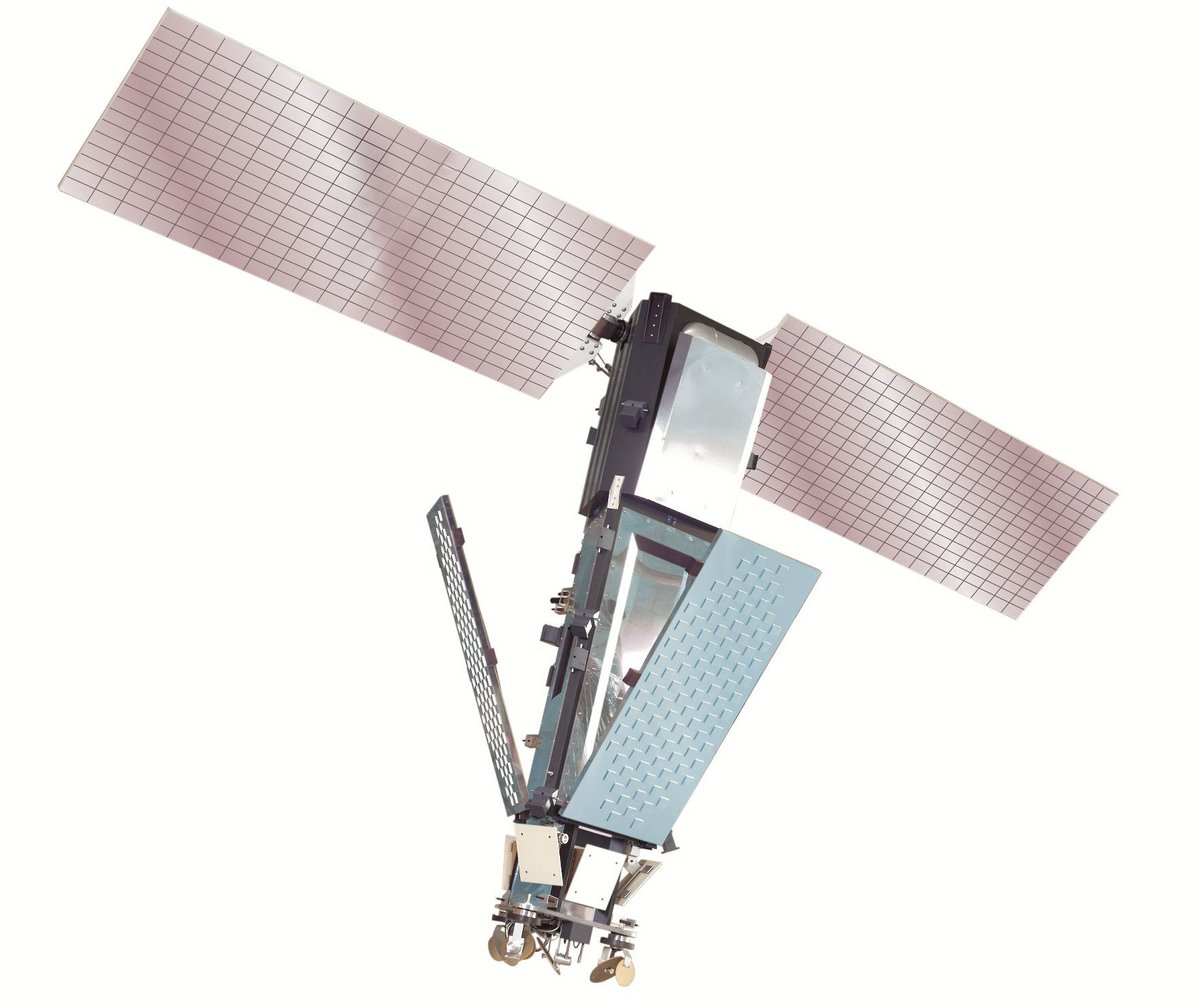 Vue d'artiste d'un satellite Iridium de première génération © Iridium Satellites