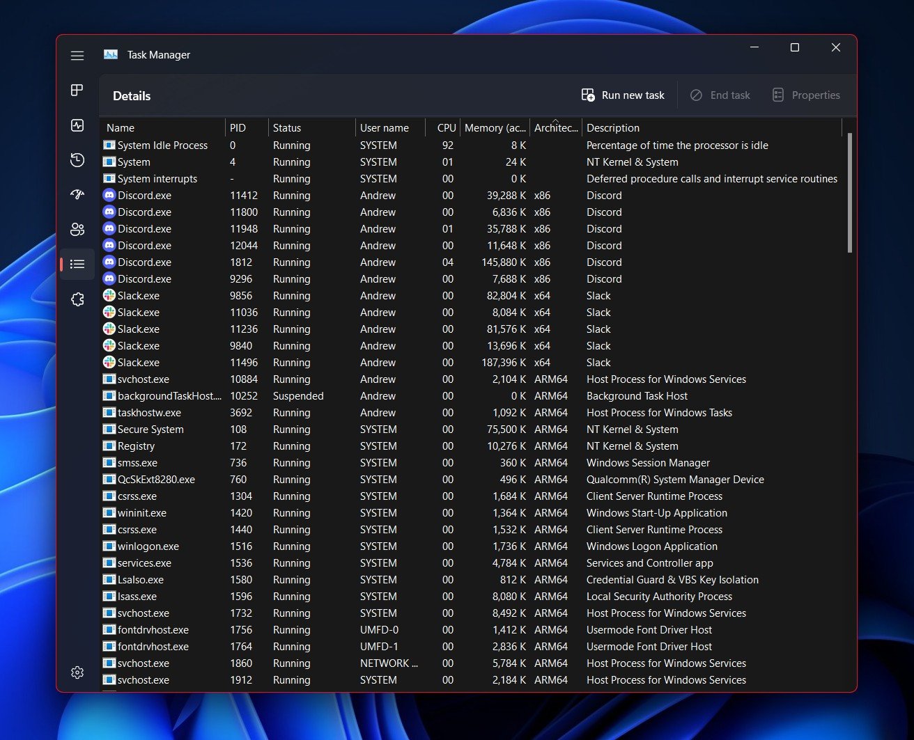 Vous pouvez consulter l'architecture utilisée par le logiciel à l'aide du gestionnaire de tâches. © Ars Technica