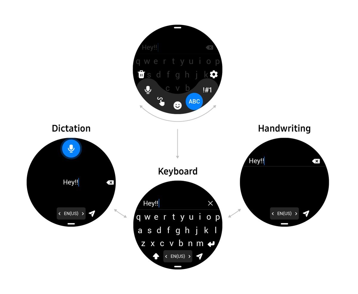 Interface Wear OS 3.5