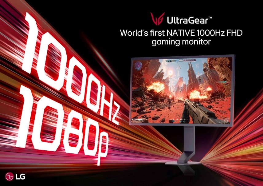 Le LG UltraGear 25G590B débarque avec une fréquence native de 1 Khz ! © LG