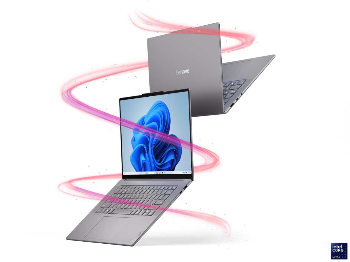 Ici le Yoga Slim 7i Aura Edition, sous Lunar Lake // © Lenovo