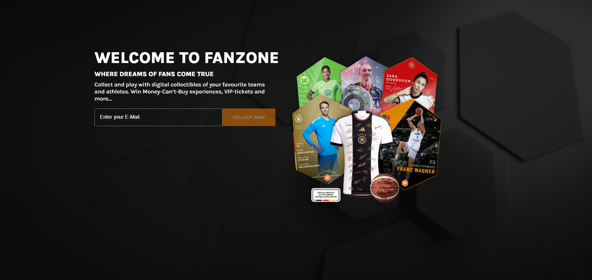 Page d'inscription à Fanzone © FANZONE Media Gmbh